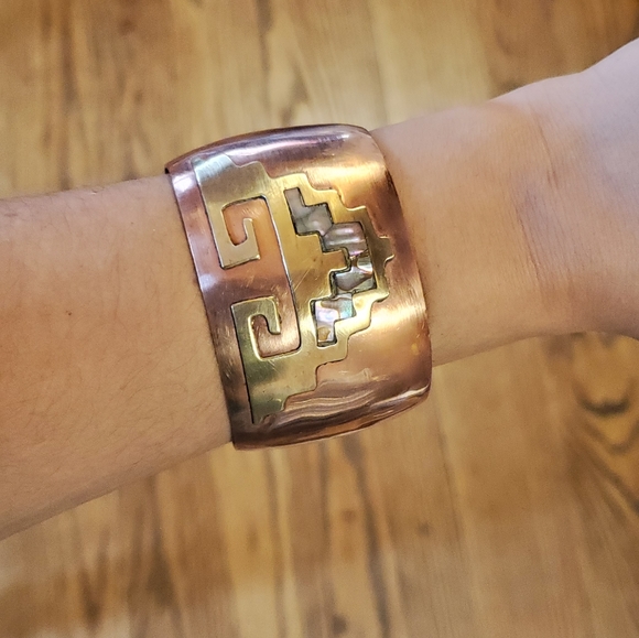 *RARE* Vintage Designer Celia Harms Wrist Cuff - Picture 7 of 12